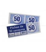 Bloco Fichas de 50 Centavos c/50 fls Tamoio - 01 unidade 